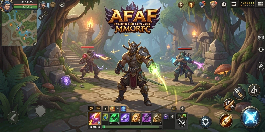 Screenshot AFAF menampilkan aksi mendebarkan dalam pertarungan MMORPG.