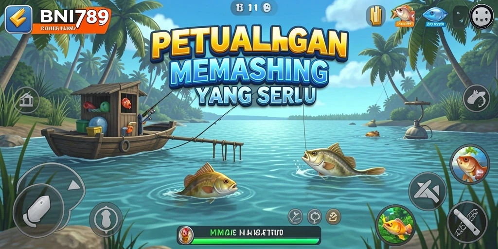 Tampilan penuh aksi dari gameplay BNI789 yang seru.