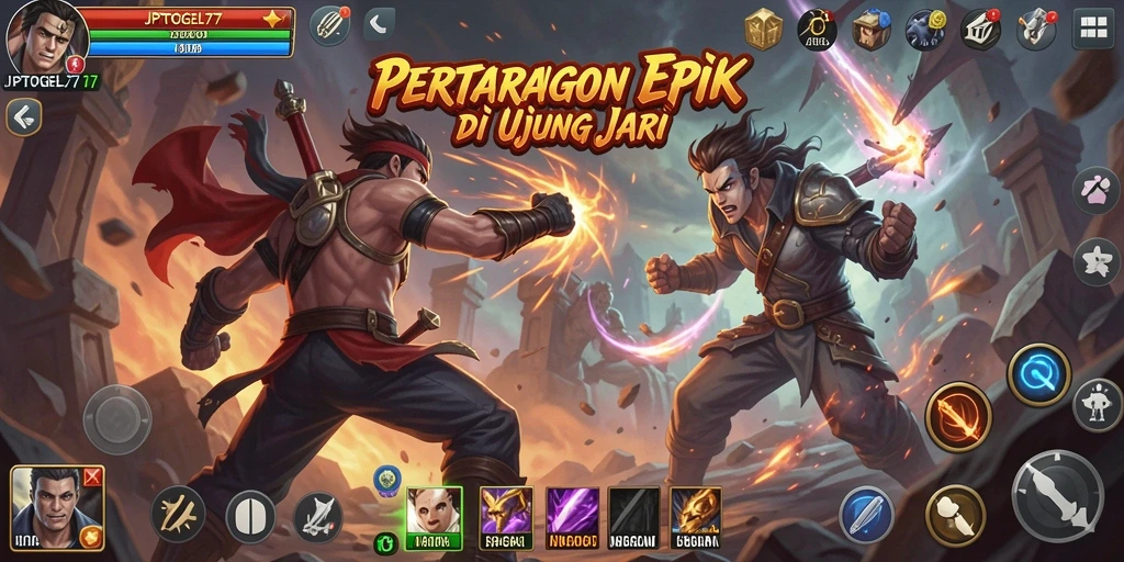Gameplay mendebarkan dengan karakter Fighting yang kuat.