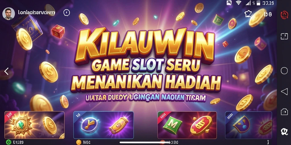Tampilan gameplay KILAUWIN yang menarik dengan simbol Slot berwarna-warni.