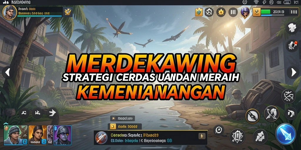 Gameplay seru dan strategi mendebarkan di MERDEKAWING.
