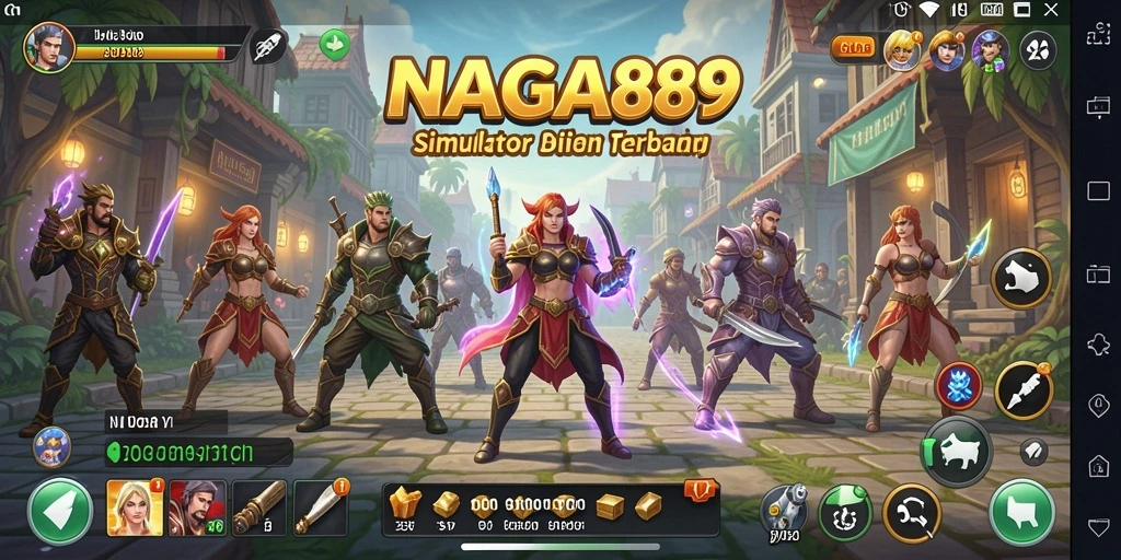 Screenshot gameplay NAGA889 menampilkan simulasi kehidupan yang realistis.