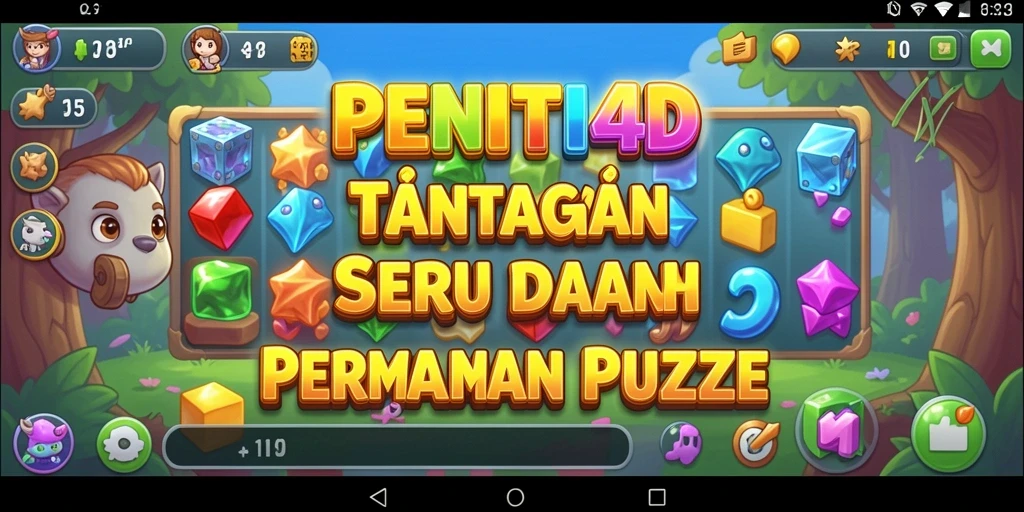 Tampilan gameplay PENITI4D dengan berbagai tantangan puzzle yang menarik.