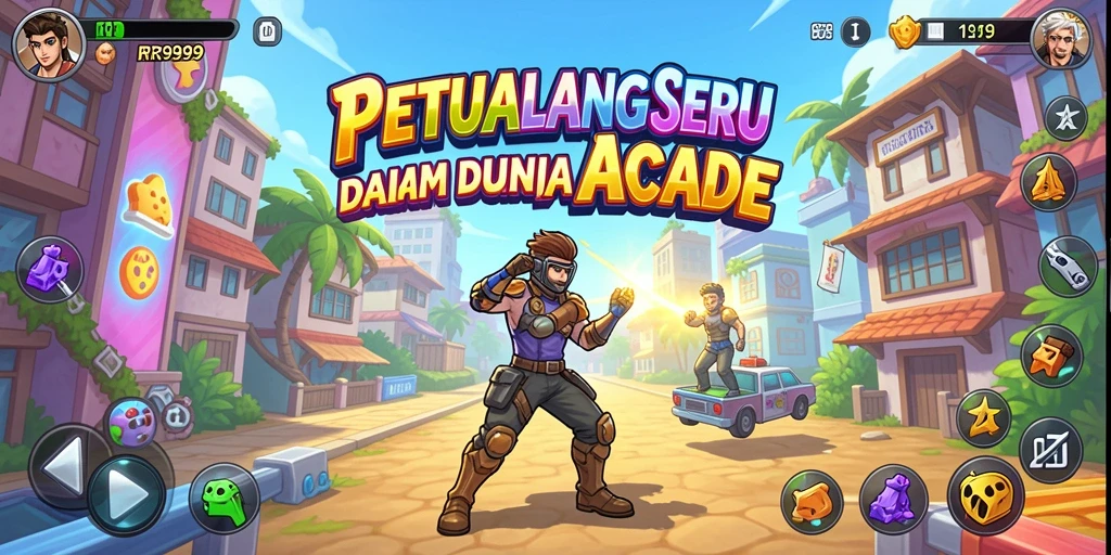 Tampilan gameplay seru dari RR999 yang penuh tantangan.