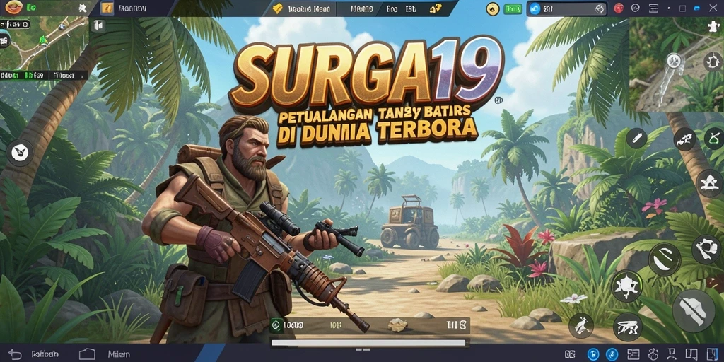 Tampilan gameplay SURGA19 di dunia terbuka yang menakjubkan.