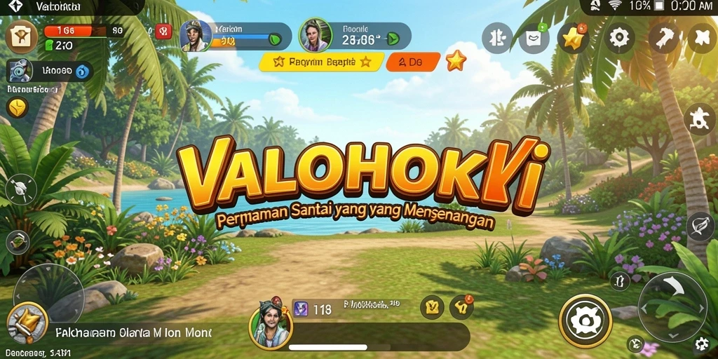 Tampilan menarik dari gameplay VALOHOKI yang menantang.