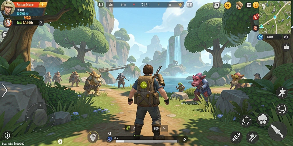 Gameplay seru dalam dunia terbuka yang megah di VM108.